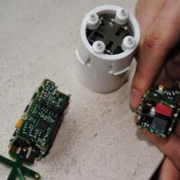 Onder-water LED verlichting, let op: compacte opbouw met flex-rigid board.